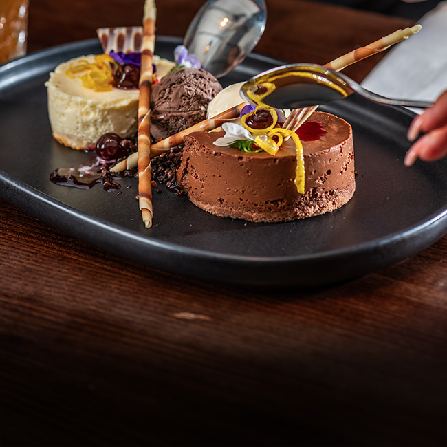 Dessert menu at The Deer Park