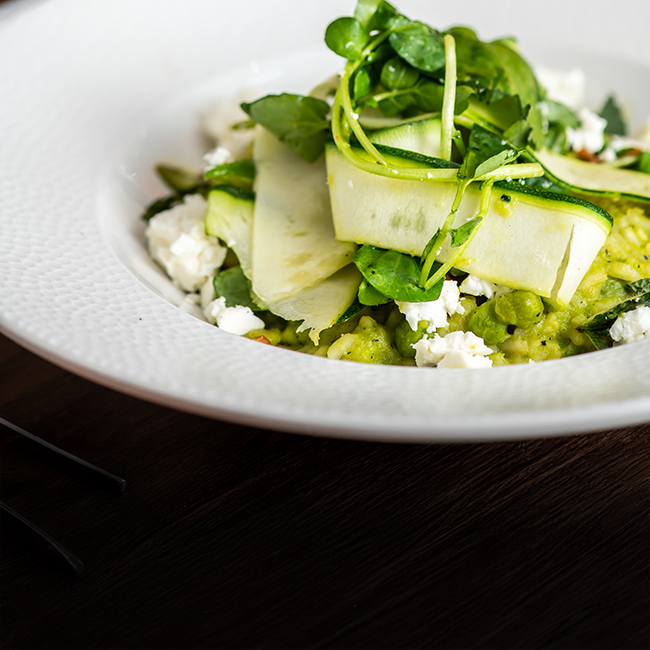 Vegan menu at The Deer Park