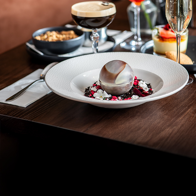 Dessert menu at The Deer Park