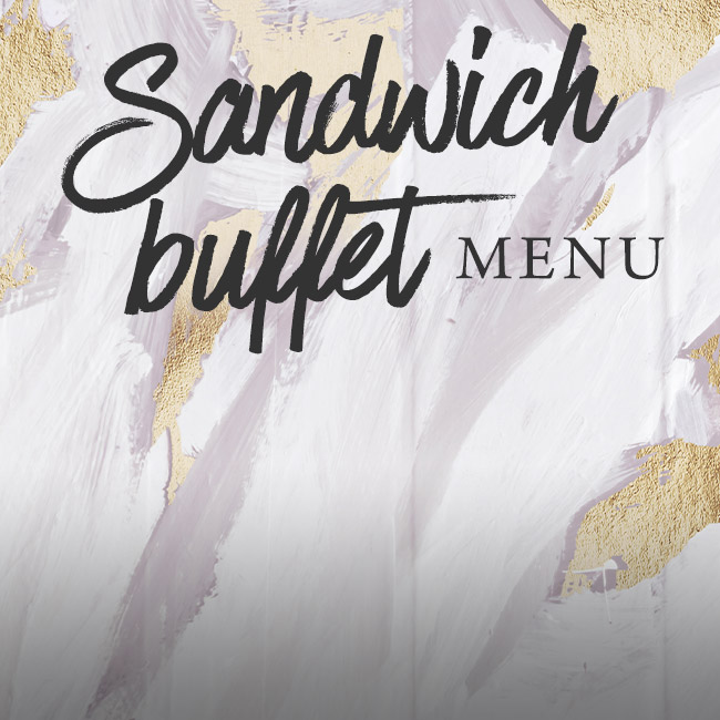 Sandwich buffet menu at The Deer Park