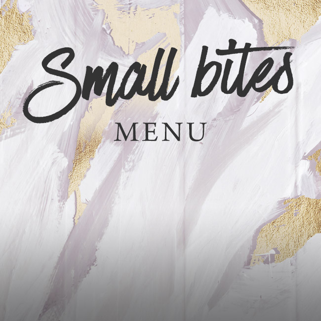 Small Bites menu at The Deer Park 